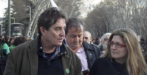 Luis García Montero y Raquel López, candidatos de IU